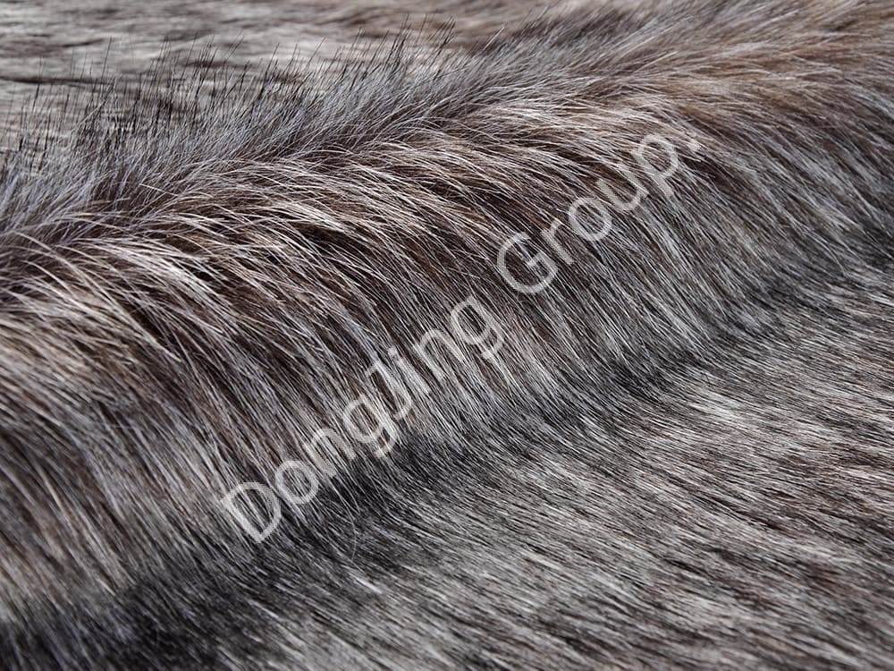 DP0801-Kaffeklämma vit färgad spets faux fur fabric