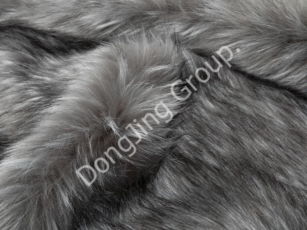 9HW0652-Tvåfärgad spets med jacquardtryck faux fur fabric