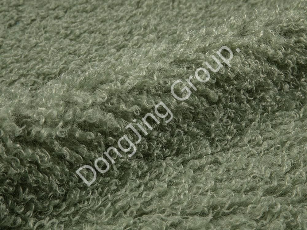 9Q0404-Grönt tibetanskt kashmir lammhår faux fur fabric