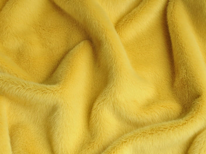 9T1674-Citrongul faux fur fabric