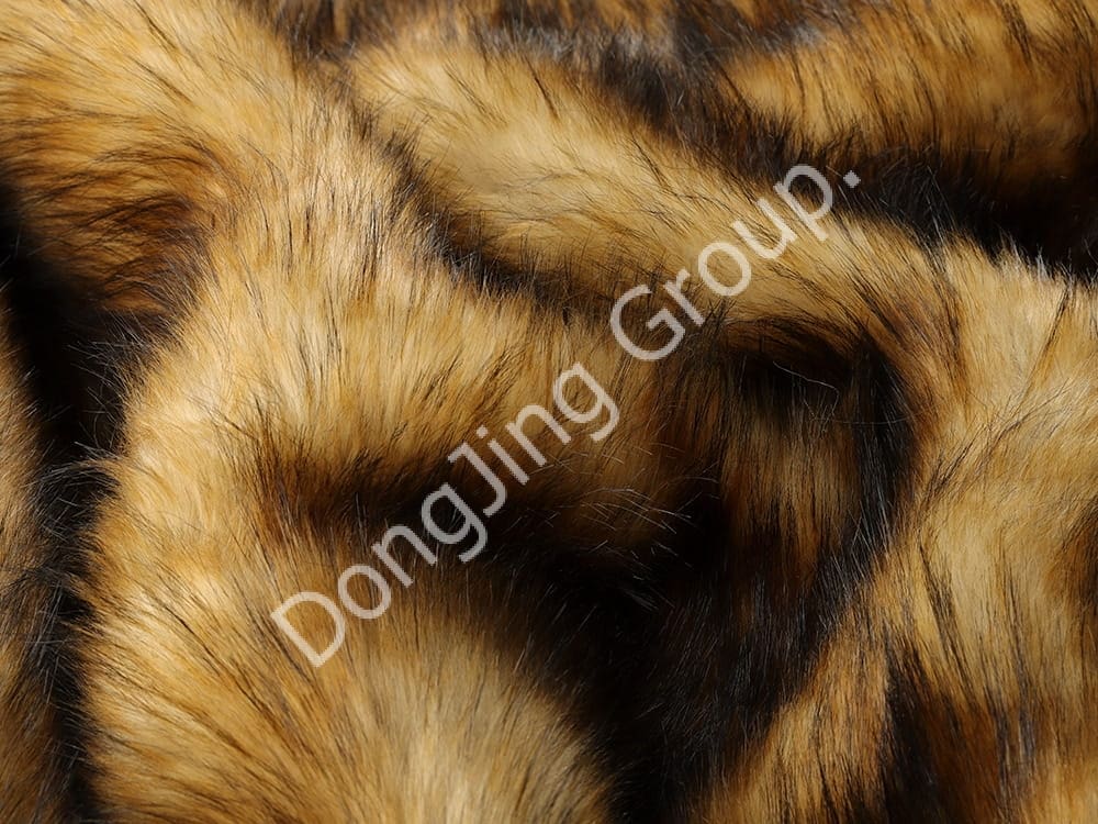 9W0592-Naturligt tvättbjörnshår faux fur fabric