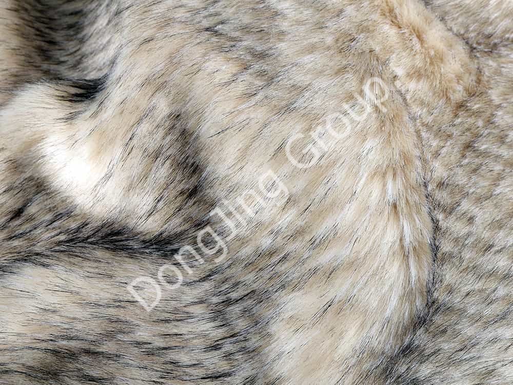 9W0688-Blandande ananas tvättbjörnshår faux fur fabric