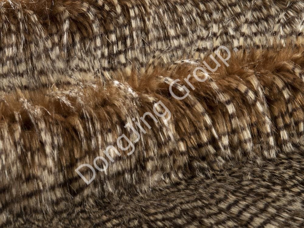 9W1111-Tvåfärgat jacquardhårigt fasanhår faux fur fabric