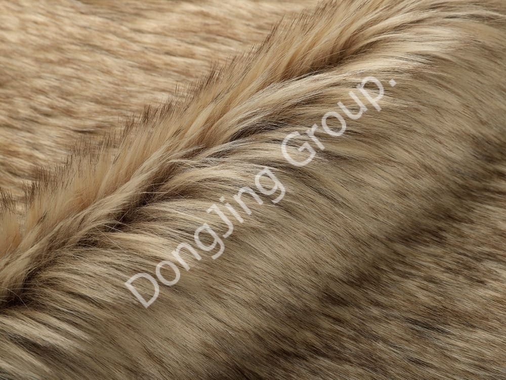 DP0615-Camel hair tip light roll faux fur fabric